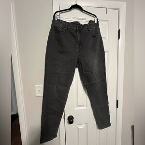 NWT Universal Standard Joni High Rise Curve Slim Leg Jeans 32, Soft Black, Sz 20